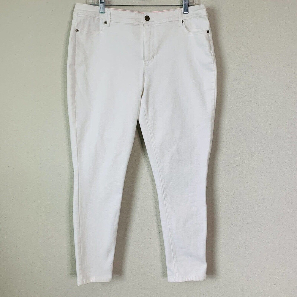 Joules Denim Collection The Monroe Super Skinny White Jeans